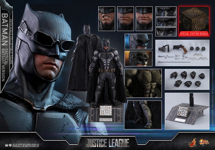HotToys HT MMS432 Justice League Tactical Suit Medium Armor Batman VIP Edition Action Figure