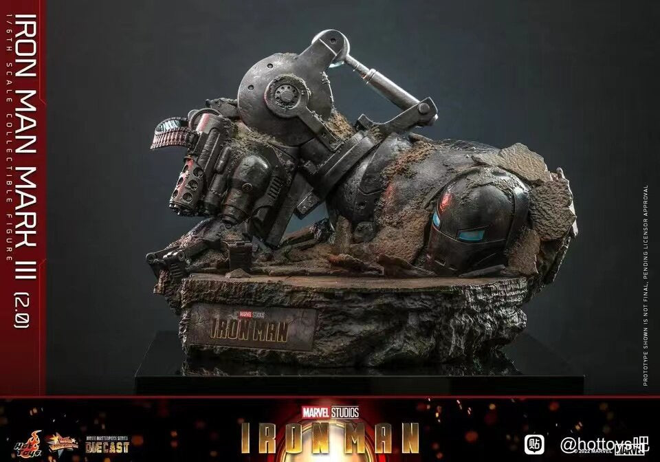 HOTTOYS 1/6 Iron Man Mark 3 MK3 Alloy Articulated Figure MMS664D48