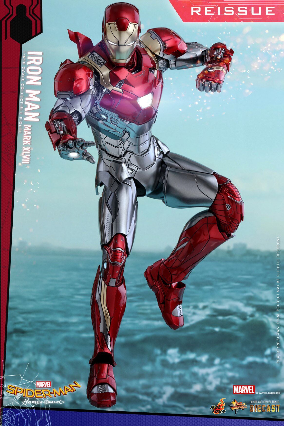 Hot Toys HT 1/6 Back to School Iron Man MK47 Articulated Figure MMS427D19