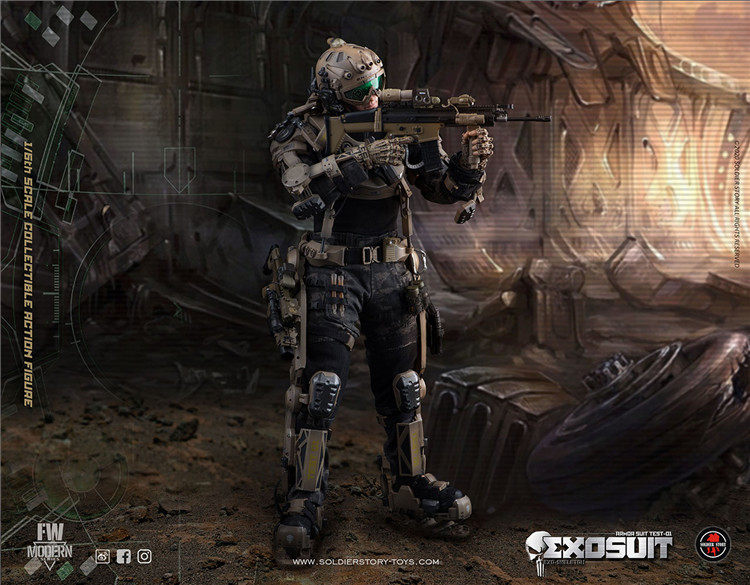 SoldierStory 1/6 Individual Exoskeleton Armor Suit Edge of Tomorrow Soldier Doll SS122