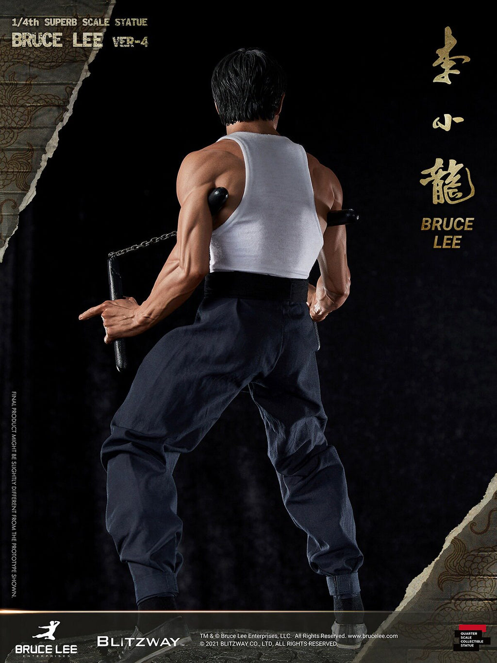 Blitzway 1/4 Bruce Lee Statue, 4th Edition, BW-SS-20901