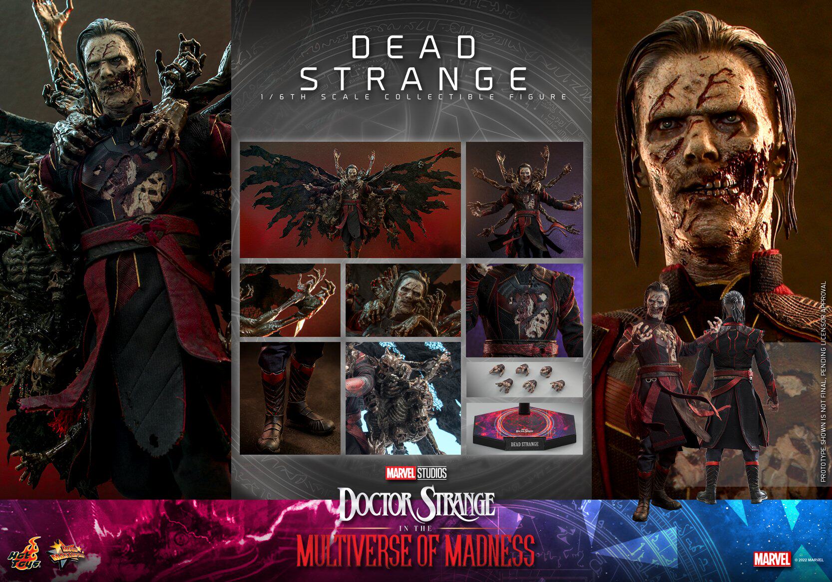 HOTTOYS HT 1/6 Doctor Strange 2: Dead Doctor Action Figure MMS654