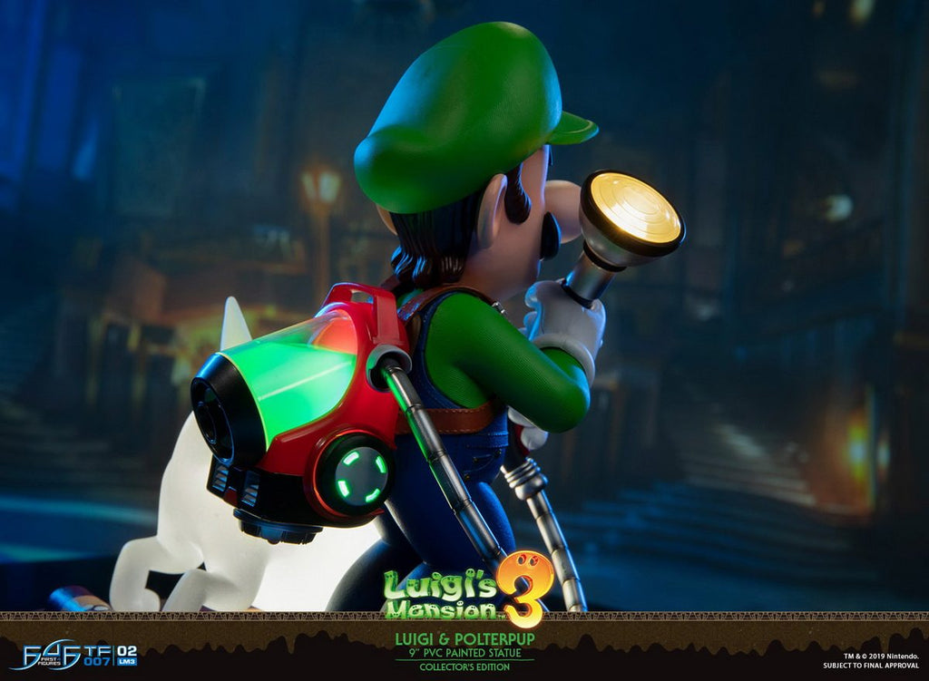 First 4 Figures 9-inch Luigi and Ghost Dogs, Haunted House 3, Luigi's Mansion 3 Figures, LM03CO