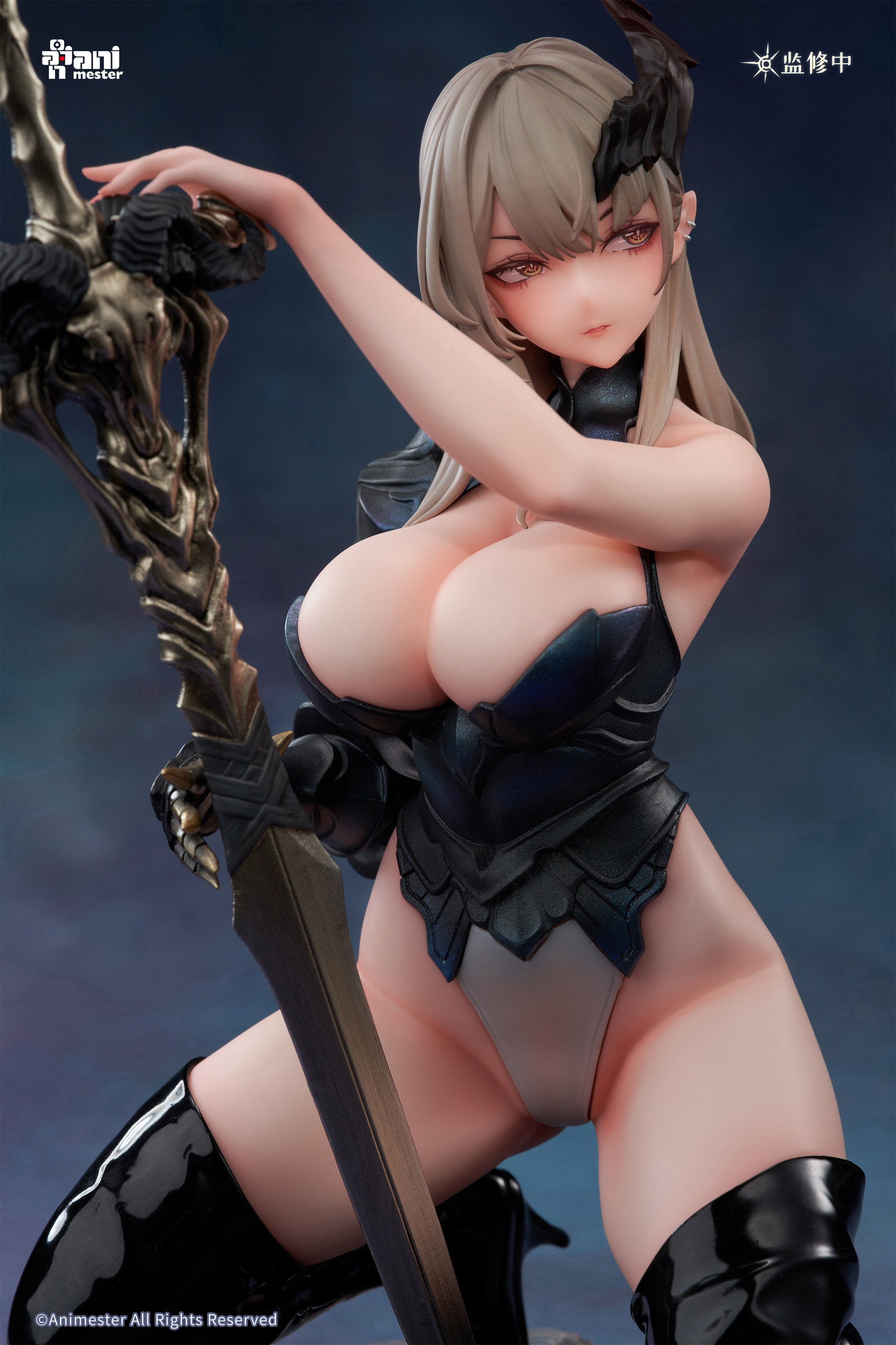 Demon Hunter - Selene: Magnetic-Activated Light-Up Golden Eyes, Soft-Touch Silicone-Coated Figure