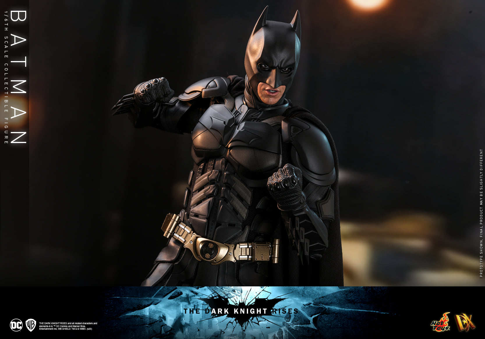 HOTTOYS 1/6 Dark Knight Bale Batman Motorcycle DX19 Action Figure MMS591