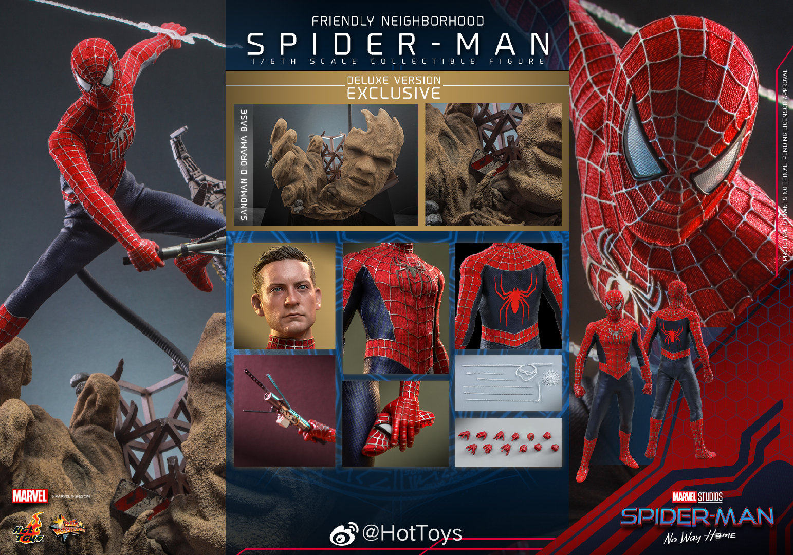 HOTTOYS 1/6 Spider-Man: No Way Back Toby 2.0 MMS662 Articulated Figure