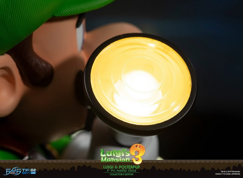First 4 Figures 9-inch Luigi and Ghost Dogs, Haunted House 3, Luigi's Mansion 3 Figures, LM03CO