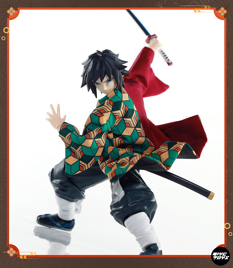 SHF Demon Slayer: Kimetsu no Yaiba — Giyu Tomioka (Water Hashira) 1/12 Scale — Fabric Outfit clothes（not include figures