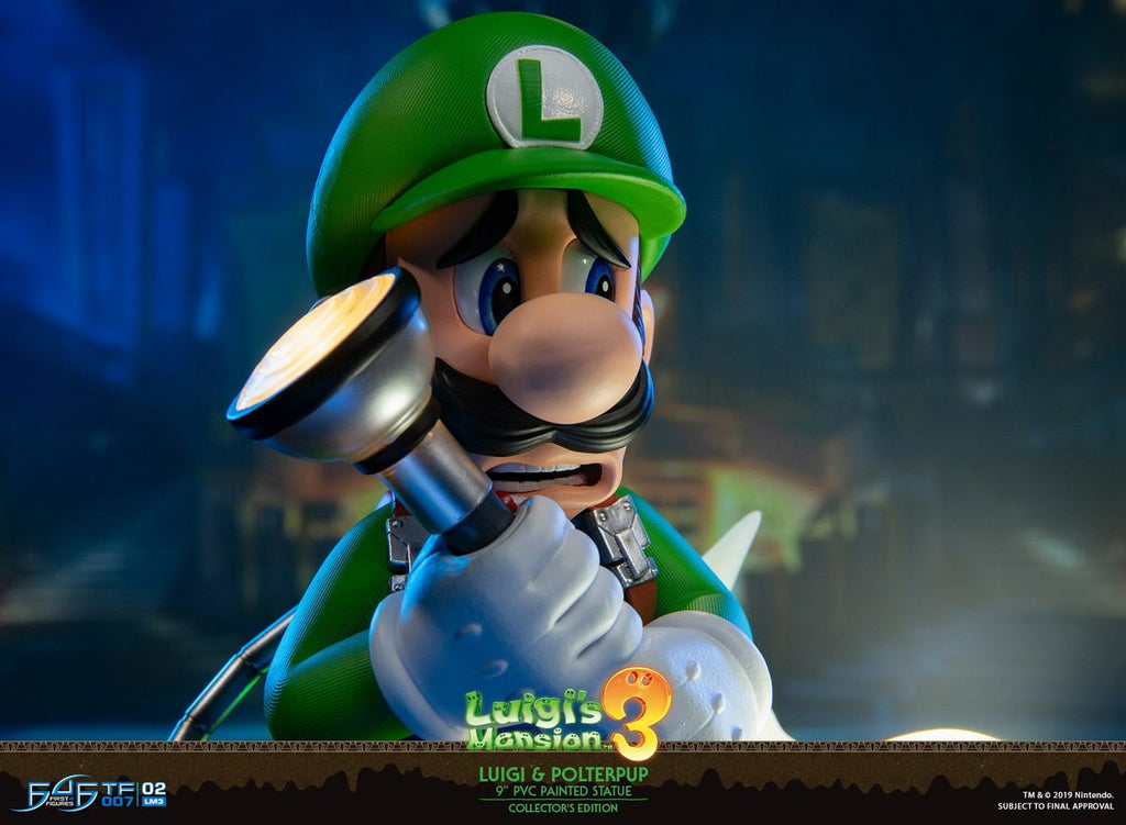 First 4 Figures 9-inch Luigi and Ghost Dogs, Haunted House 3, Luigi's Mansion 3 Figures, LM03CO