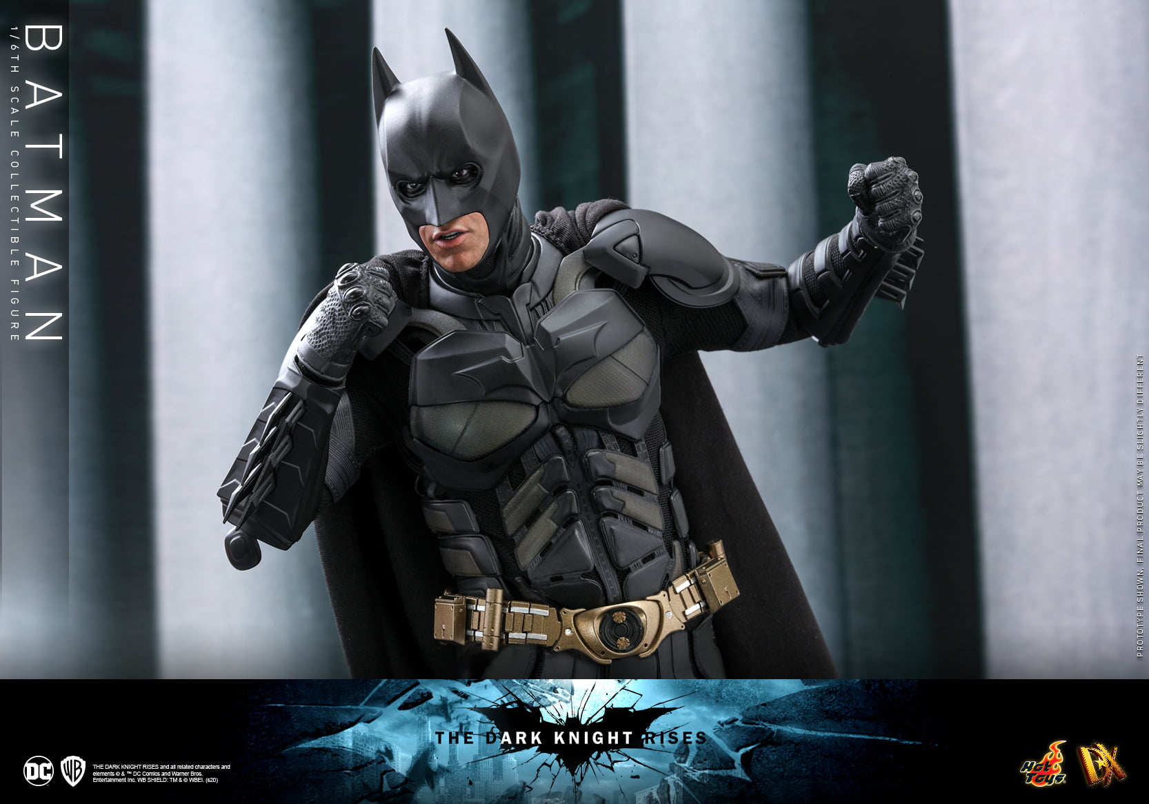 HOTTOYS 1/6 Dark Knight Bale Batman Motorcycle DX19 Action Figure MMS591