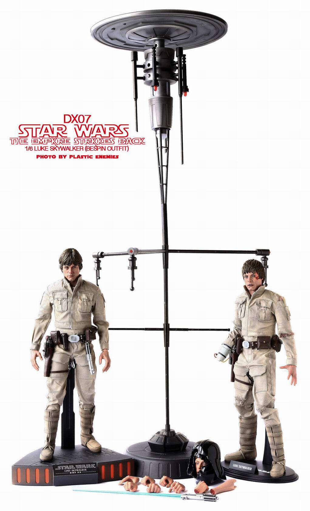 HT 1/6 Star Wars Luke Skywalker Double Body Double Headed Sculpture Movable Eyes DX07 Action Figure