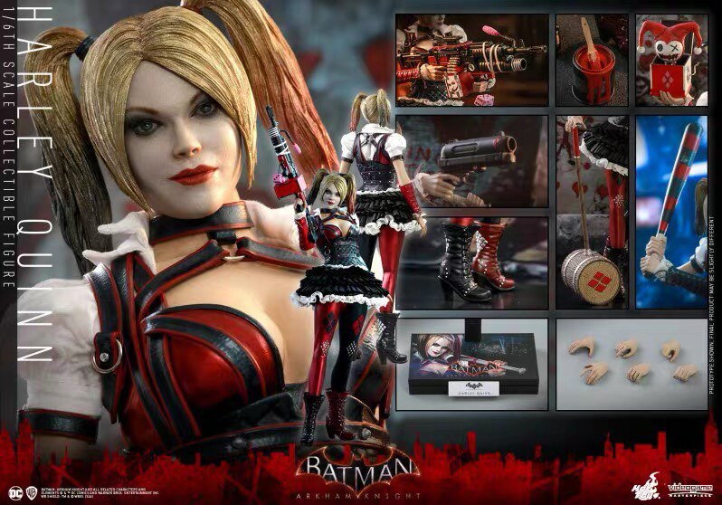 HT 1/6 VGM41 Harley Quinn Batman Arkham Knight action figure