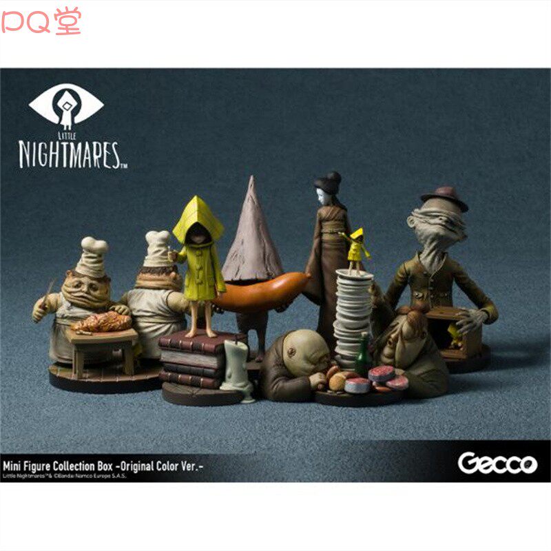 Gecco Little Nightmares mini figure collection set, complete set of 6 original color version figures