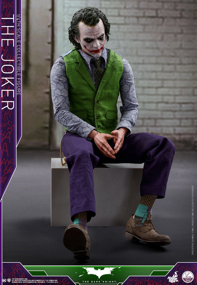 HT QS010 vip 1/4 Batman Dark Knight Joker Deluxe Edition Action Figure