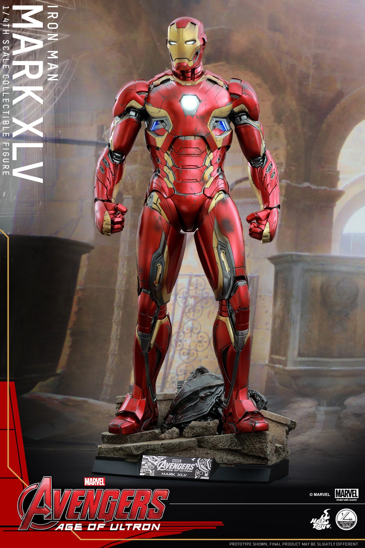 HOTTOYS HT 1/4 QS006 Avengers 2 Iron Man MK45 Big 45 Deluxe Ordinary Action Figure