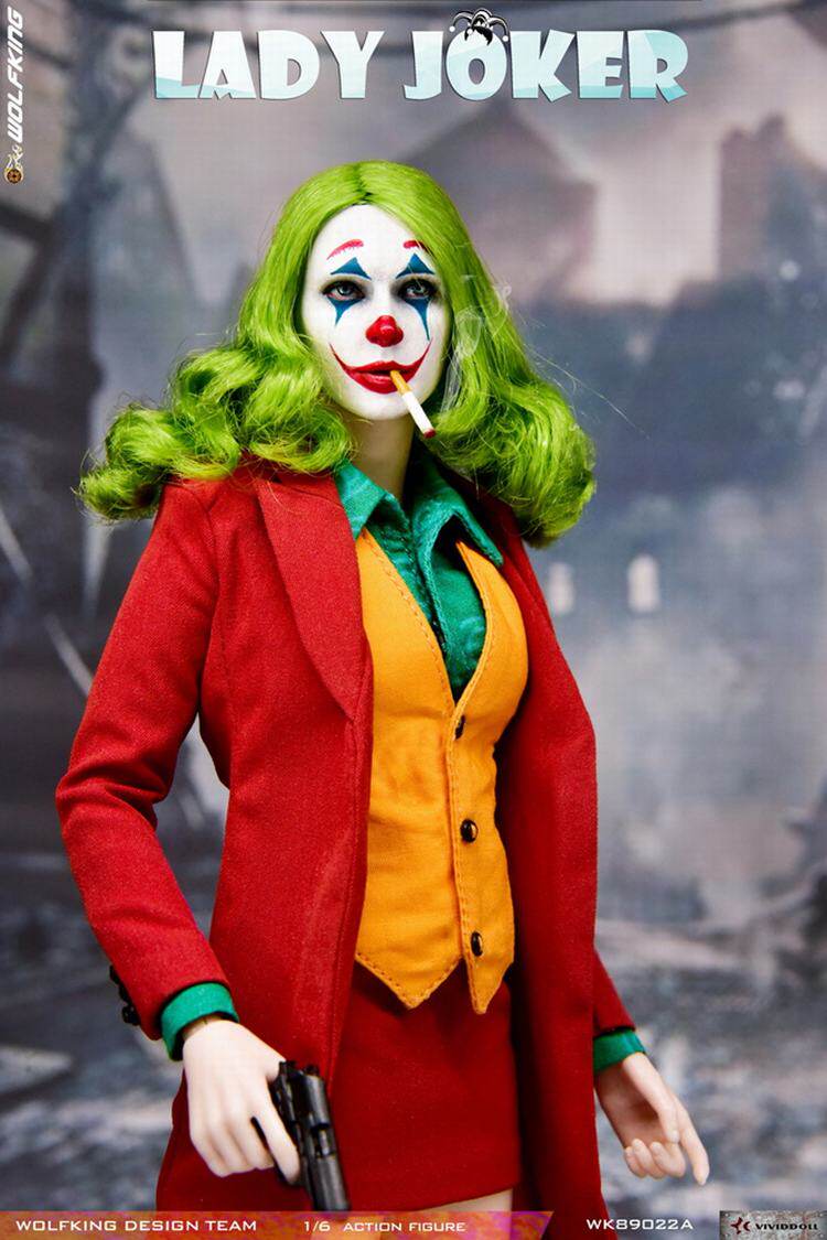 WOLFKING WK89022 1/6 Joaquin red Harley Quinn encapsulated body LADY JOKER movable figure