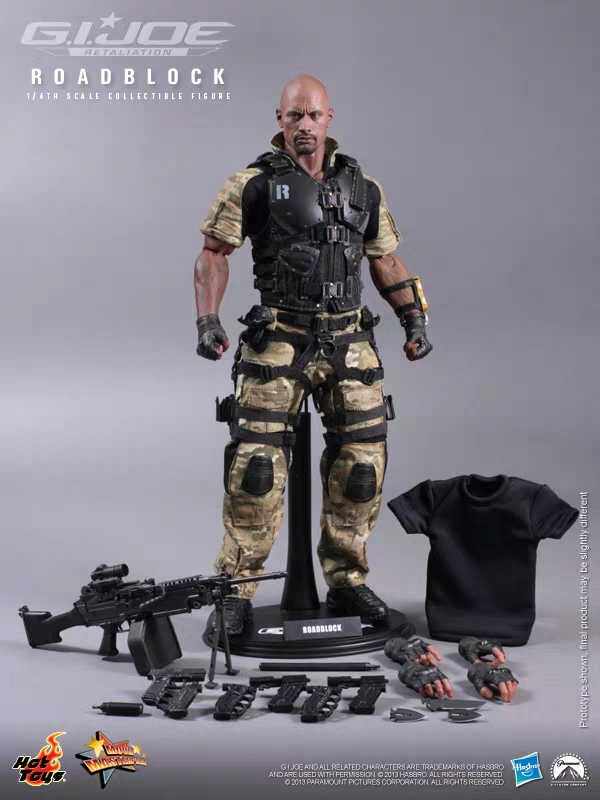 Hottoys HT Special Forces 2 G.I. Roadhog Roadblock Dwayne Johnson mms199 movable figure