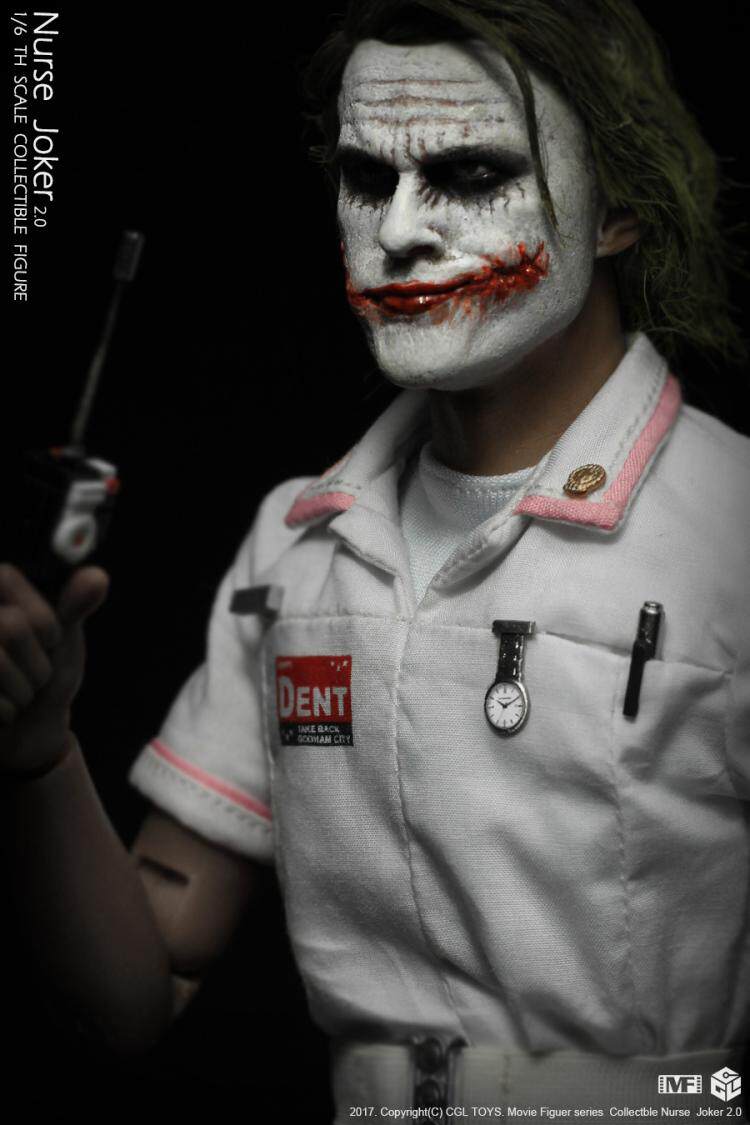 CGLTOYS MF11 1/6 Batman Nurse Clown 2.0 Double Headed Sculpture Action Figure