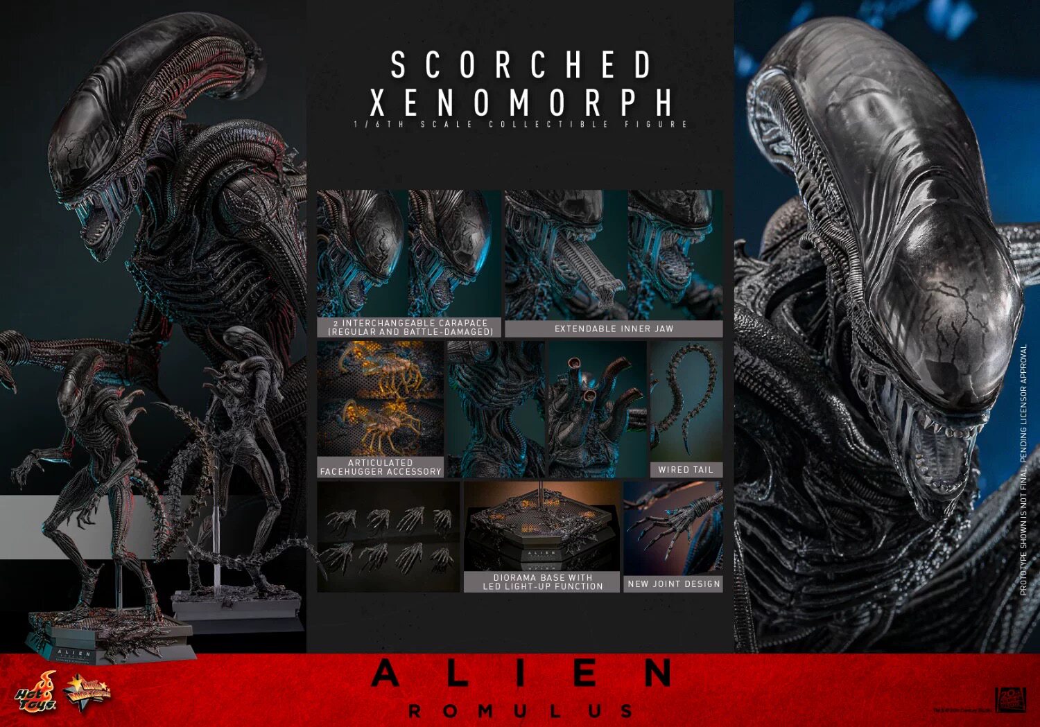HT 1/6 Alien Death Ship Alien MMS784 Action Figure