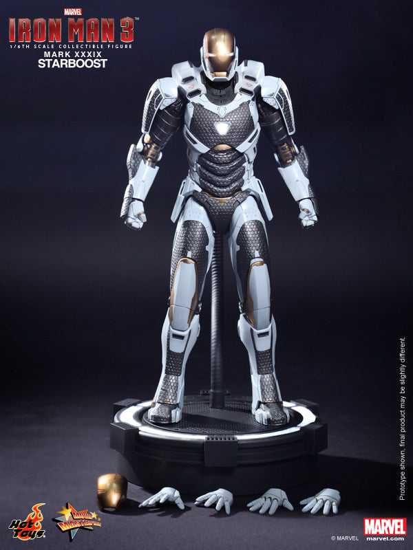 HOTTOYS HT Iron Man 3 MK39 Gemini MMS214 Starboost model movable figure