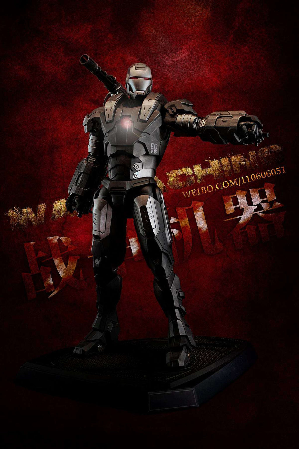 HotToys HT 1/6 Iron Man 2 Plastic War Machine 1.0 MK1 MMS120 Action Figure
