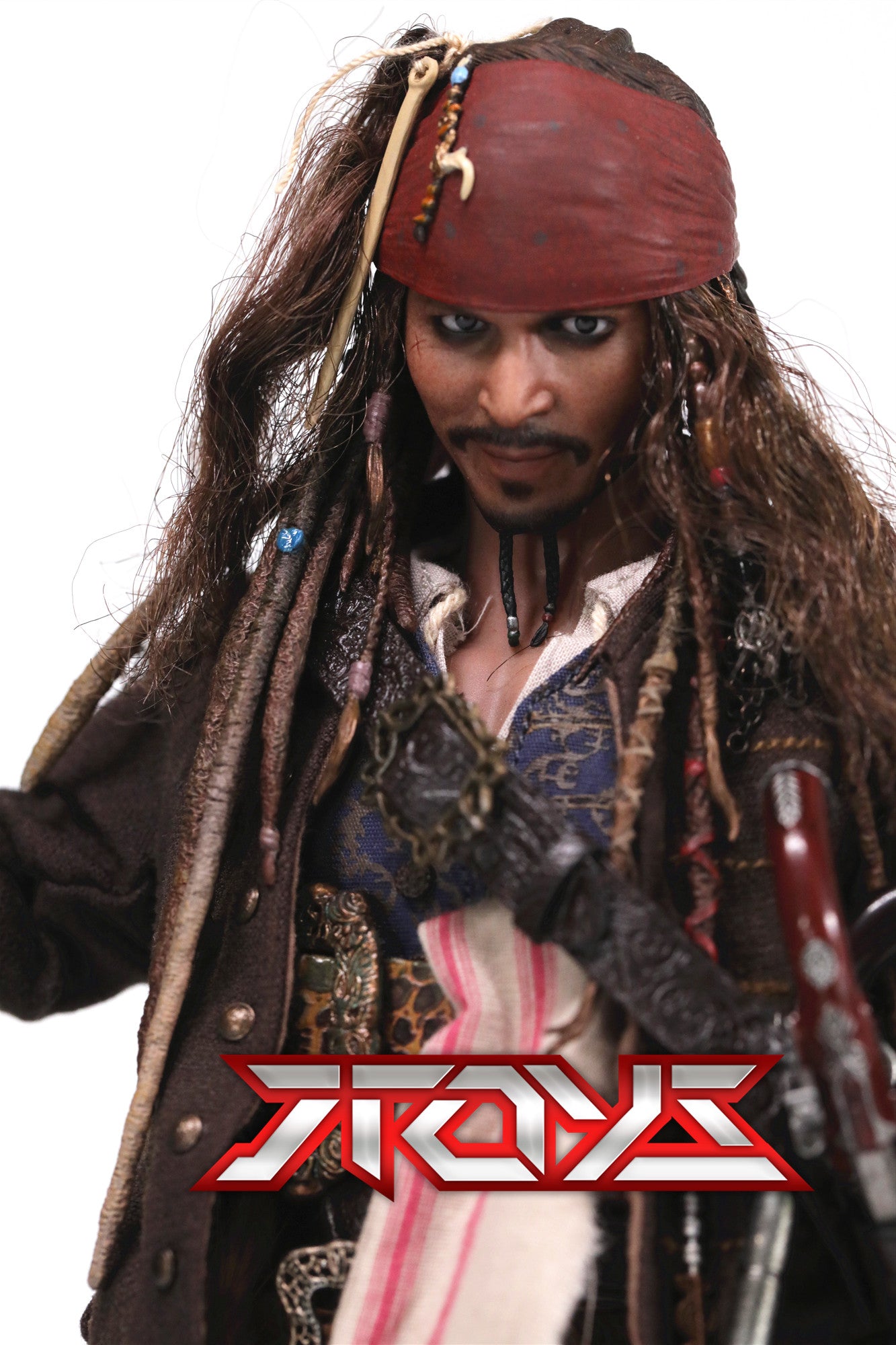 Hottoys HT 1/6 DX15 06 Pirates of the Caribbean 5: Dead Men Tell No Tales Captain Jack Sparrow action figure