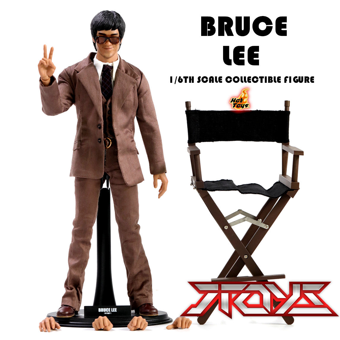 HOTTOYS HT 1/6 Dragon Crossing the River Enter the Dragon Smile Suit Version Bruce Lee Action Figure