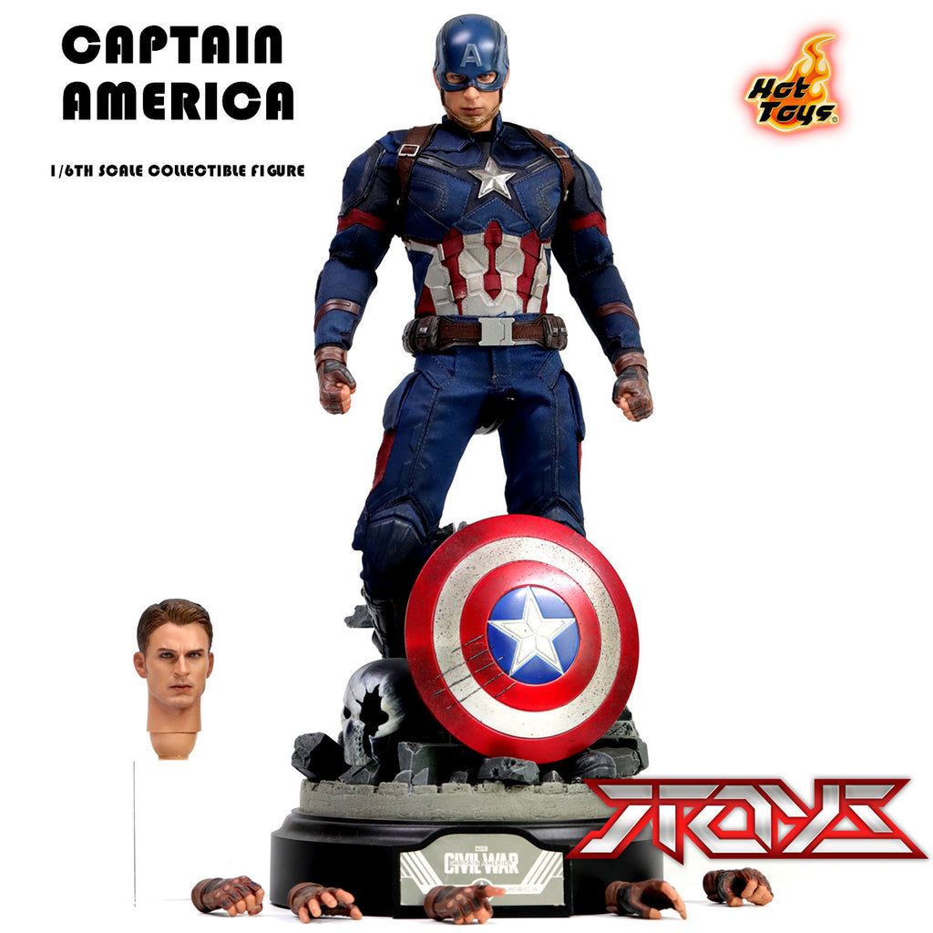 HT Hottoys 1/6 Captain America: Civil War Captain America 5.0 Limited Edition MMS360 Action Figure