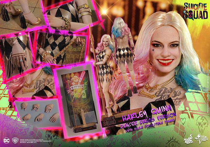 HotToys HT 1/6 MMS439 Suicide Squad Harley Quinn 3.0 Golden Dancing Girl Action Figure