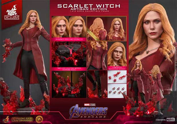 Ht Dx35 DX36 1/6 Avengers: Endgame Scarlet Witch Hair Transplant Version Action Figure