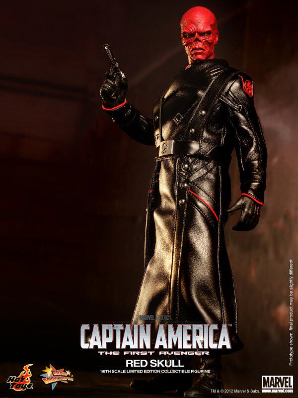 Hot Toys Captain America 1/6 Scale Red Skull Villain Model Figure