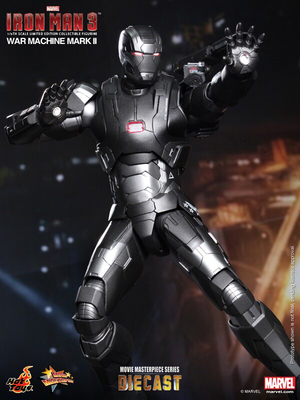 Hot Toys HT 1/6 Iron Man 3 Die-cast Alloy MK2 War Machine 2.0 MMS198