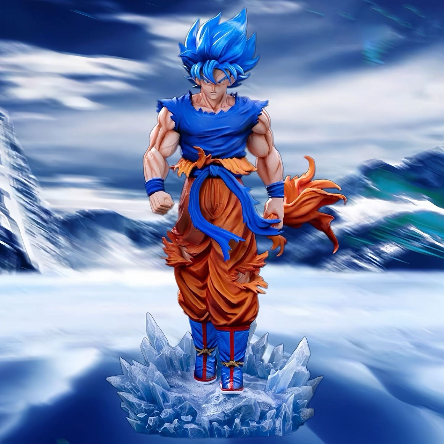 30cm/11.8in Anime Dragon Ball Z Goku Figure Lighting oneDBZ Goku Action Figure Statue Collection