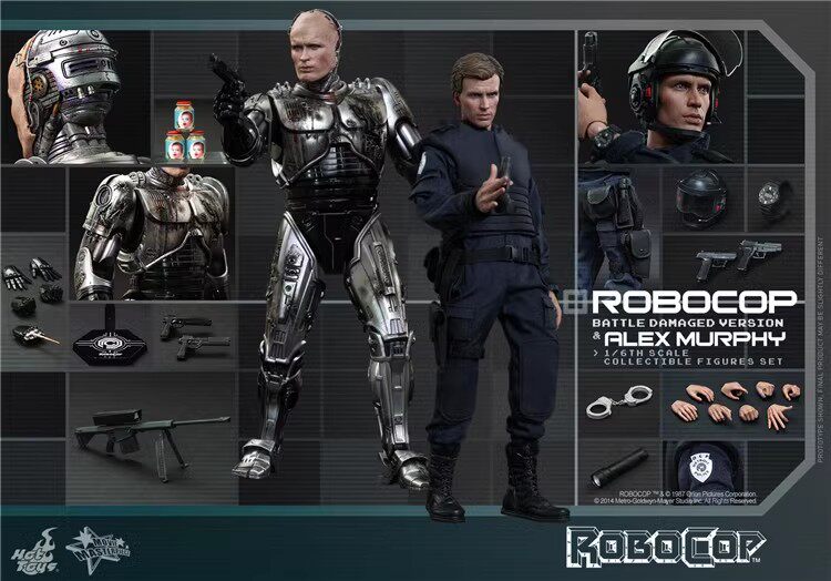 HotToys 1/6 MMS266 RoboCop Battle Damaged Edition Police Murphy Two-person Action Figure