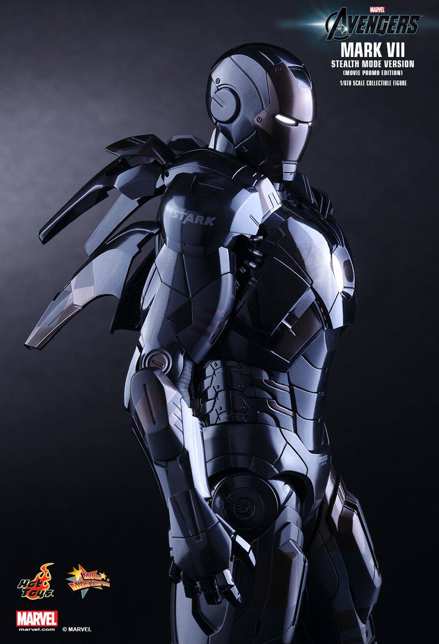 HT Hottoys Stealth MK7 Venue Edition Black Iron Man Chocolate MMS282 Action Figure