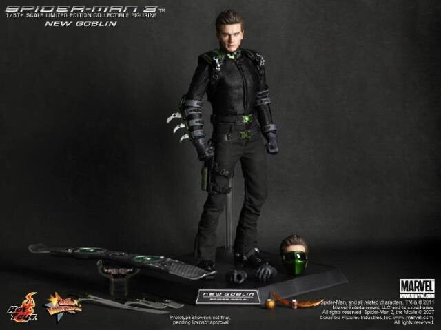 HotToys HT 1/6 Spider-Man 3 Green Goblin 2nd Generation NewGoblin Little Green Goblin MMS151 Action Figure