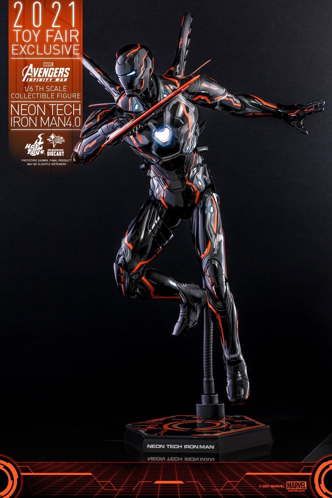 HT MMS597 Lightspeed Orange MK50 4.0 Iron Man Venue Deluxe Limited Edition Action Figure