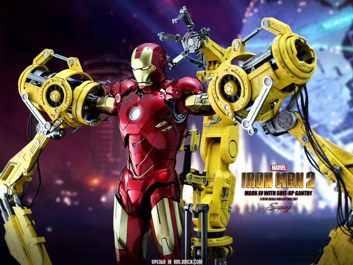 HOTTOYS HT 1/6 MMS462D22 alloy die-cast Iron Man 2 MK4 disassembly armor platform movable figure