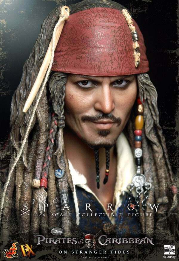 HT Hot Toys 1/6 Pirates of the Caribbean DX06 Captain Jack Sparrow (Johnny Depp) Standard Edition