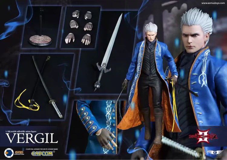 Asmus Toys Devil May Cry Demon Hunter Vergil Vergil Deluxe Edition Action Figure