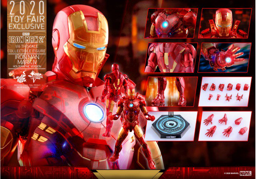 HT MMS568 Iron Man MK4 Hologram Version 2020 Venue Limited Action Figure