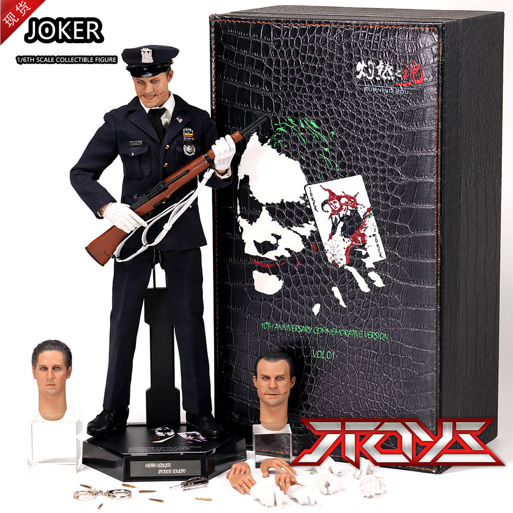 Searing Soul 1/6 Soldier Police Clown BSF002 Batman Heath Ledger JOKER Action Figure