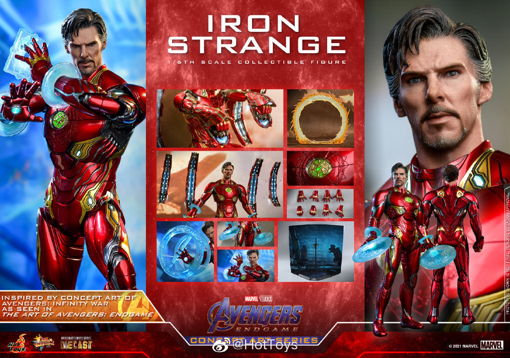 HT MMS606D41 Avengers Alloy Steel Doctor Strange Action Figure