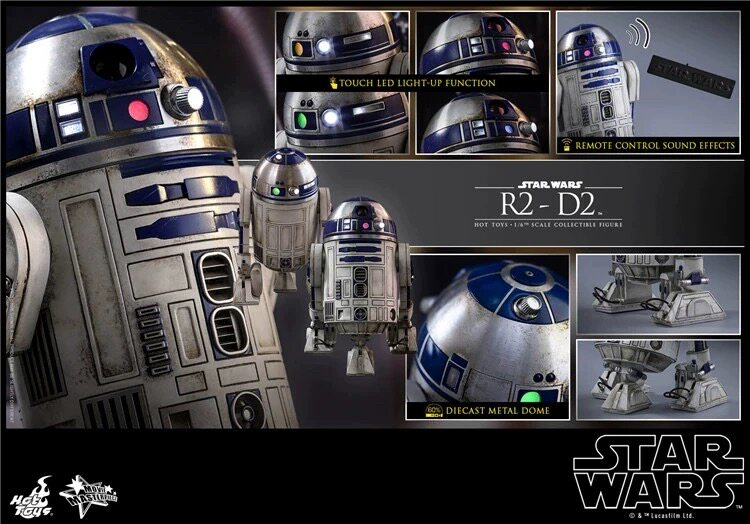 HT 1/6 MMS408 Star Wars The Force Awakens R2-D2 robot movable action figure