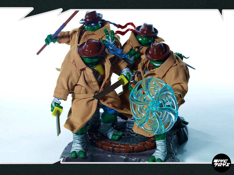 Jingling Forging: Dark Source Ninja Turtles 1/18 Scale Figure Coat Accessories (Figures Not Included)