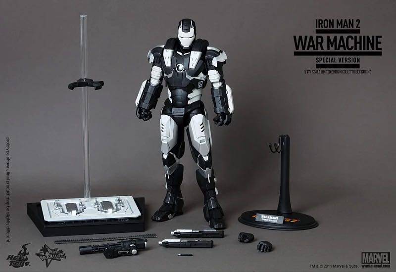Hottoys HT 1/6 Iron Man 2 War Machine Cow MILK MK1 Limited Panda Special Edition Action Figure