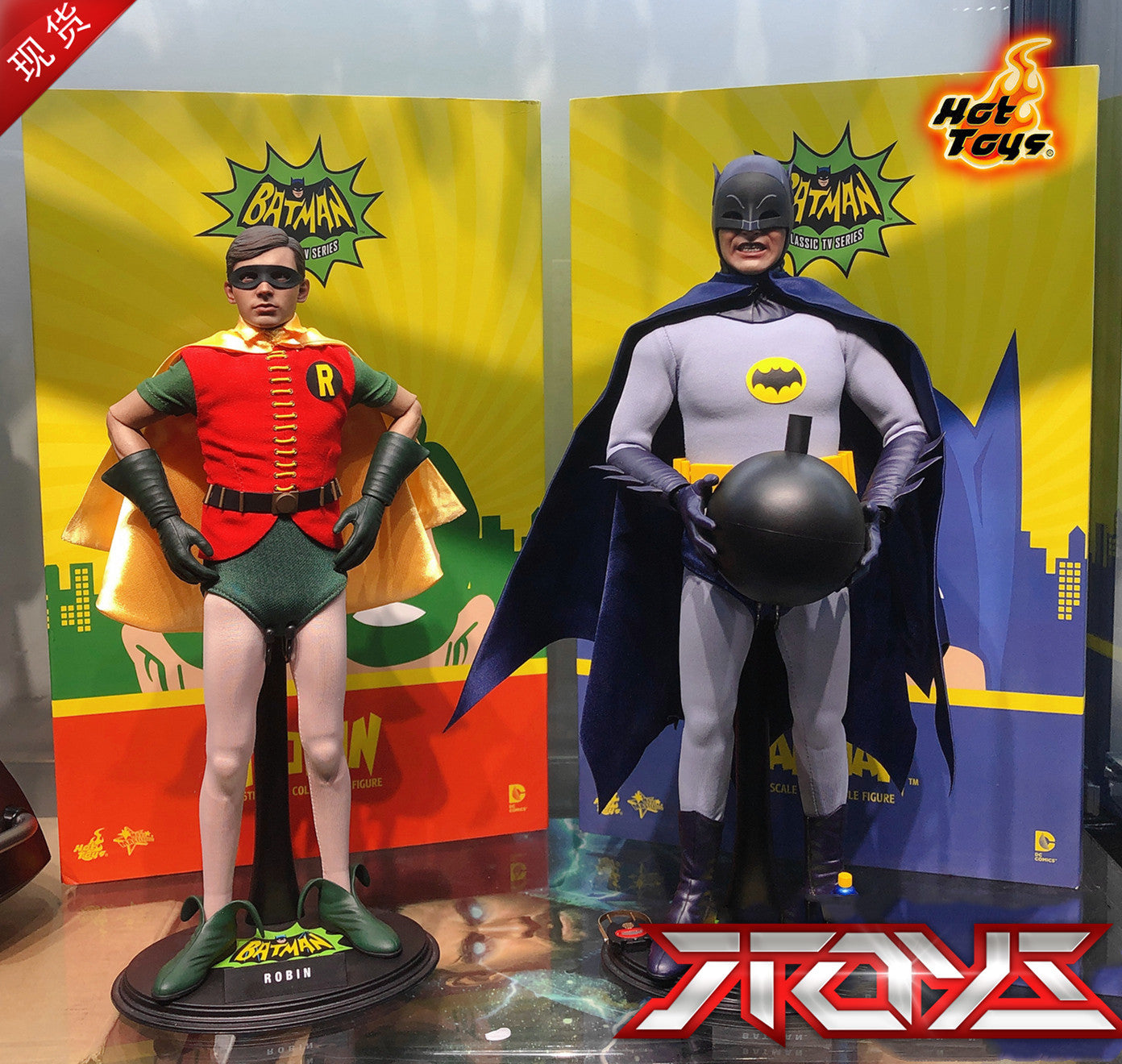 HotToys HT MMS218 1/6 Batman MMS219 Robin 1966 version movable figure
