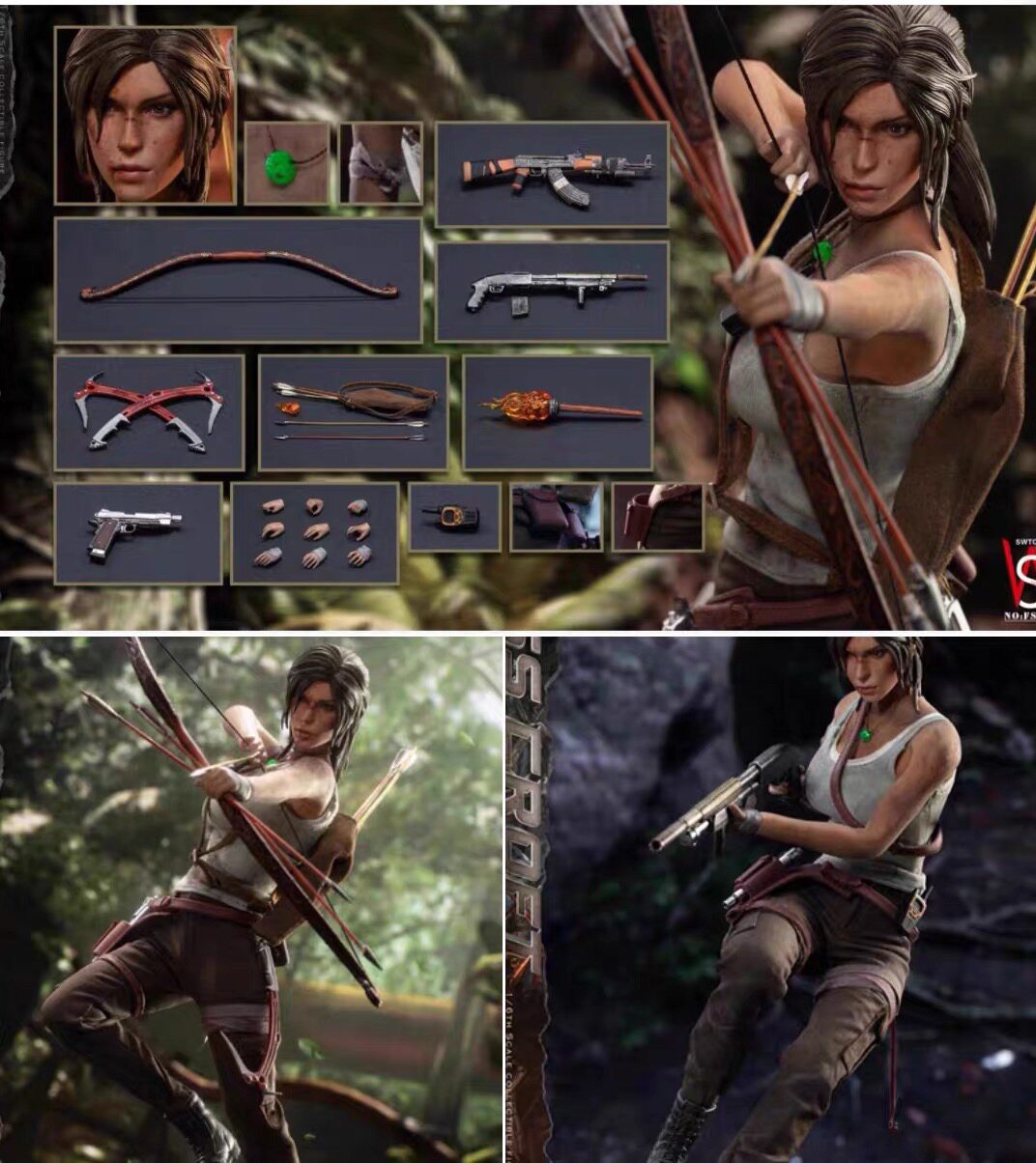 SWtoys 1/6 FS061 Tomb Raider Lara Croft Miss Croft action figure