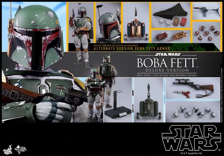HotToys 1/6 MMS464 Star Wars 5 Boba Fett Deluxe Edition Action Figure