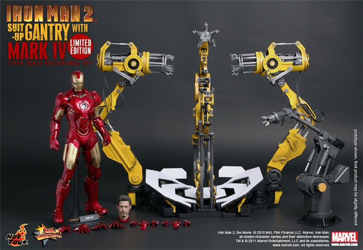 HT 1/6 Iron Man MK4 Armor Dismantling Machine Set Armor Dismantling Machine First Edition 1.0 Non-alloy Action Figure